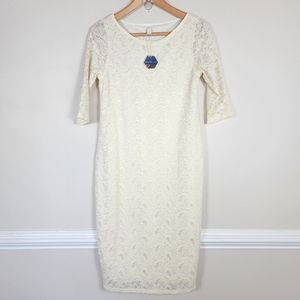 Pinkblush Cream Lace Dress